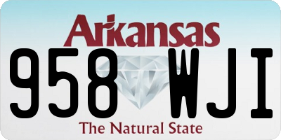 AR license plate 958WJI
