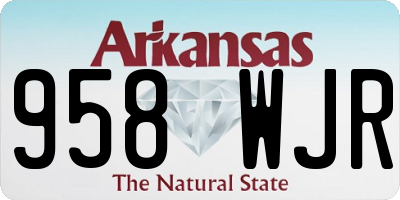 AR license plate 958WJR