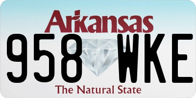 AR license plate 958WKE