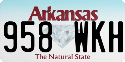 AR license plate 958WKH