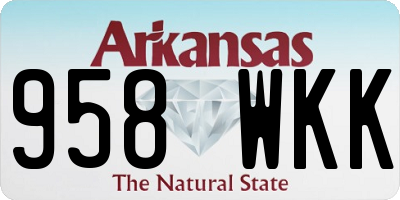 AR license plate 958WKK