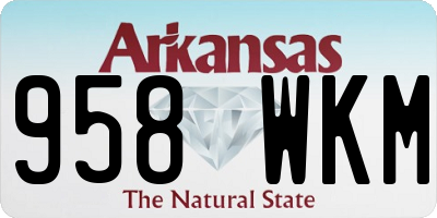 AR license plate 958WKM
