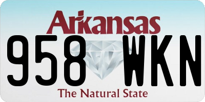 AR license plate 958WKN