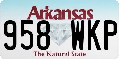 AR license plate 958WKP