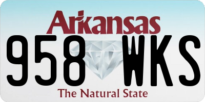 AR license plate 958WKS