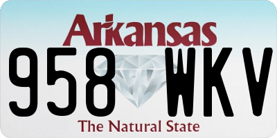 AR license plate 958WKV