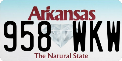 AR license plate 958WKW
