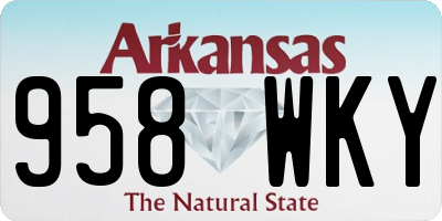 AR license plate 958WKY