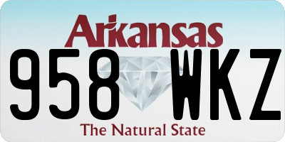 AR license plate 958WKZ
