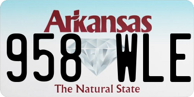 AR license plate 958WLE