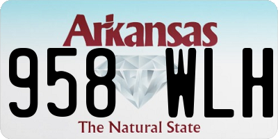 AR license plate 958WLH
