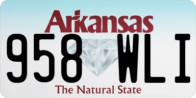 AR license plate 958WLI