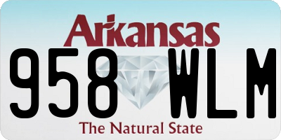 AR license plate 958WLM