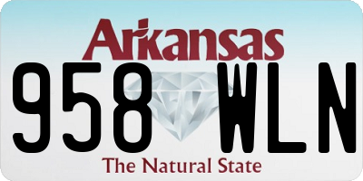 AR license plate 958WLN