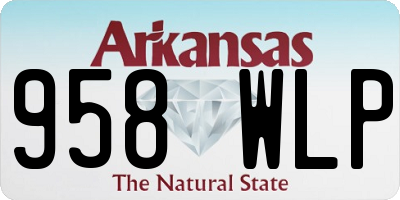 AR license plate 958WLP