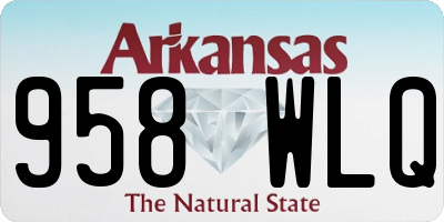 AR license plate 958WLQ
