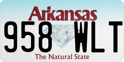 AR license plate 958WLT