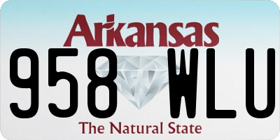 AR license plate 958WLU
