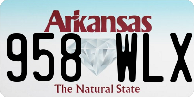 AR license plate 958WLX