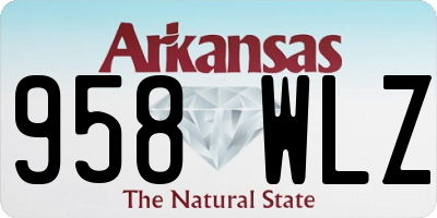 AR license plate 958WLZ