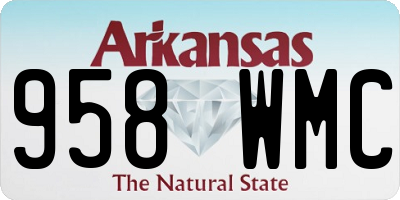 AR license plate 958WMC