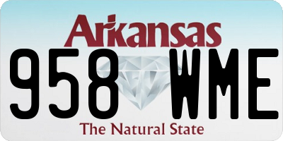 AR license plate 958WME