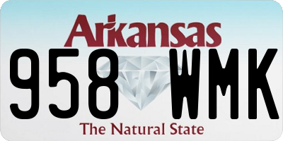 AR license plate 958WMK