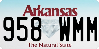 AR license plate 958WMM