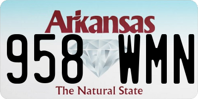 AR license plate 958WMN
