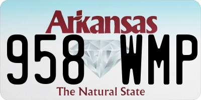 AR license plate 958WMP