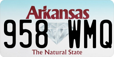 AR license plate 958WMQ