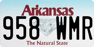 AR license plate 958WMR