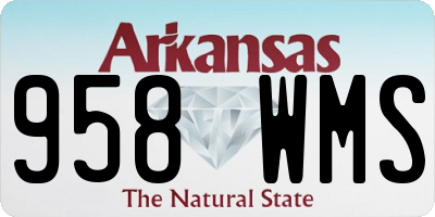 AR license plate 958WMS