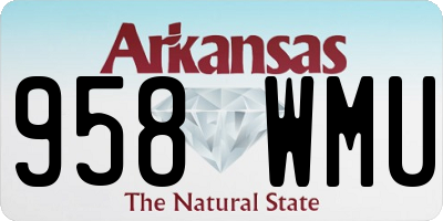 AR license plate 958WMU