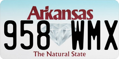 AR license plate 958WMX
