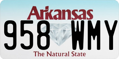 AR license plate 958WMY