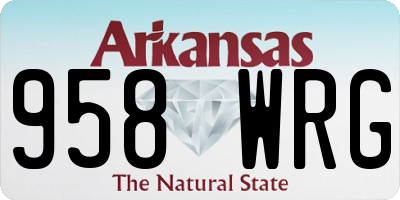 AR license plate 958WRG
