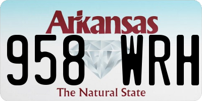 AR license plate 958WRH