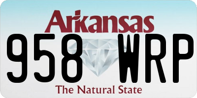 AR license plate 958WRP