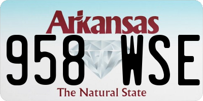 AR license plate 958WSE