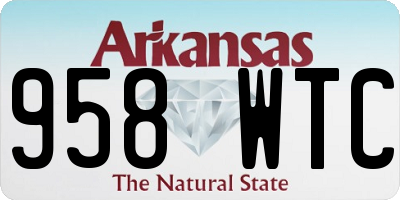 AR license plate 958WTC