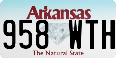 AR license plate 958WTH