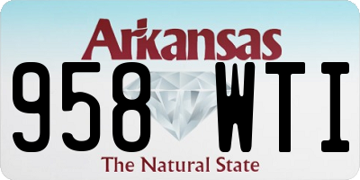 AR license plate 958WTI