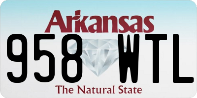 AR license plate 958WTL