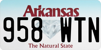 AR license plate 958WTN
