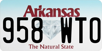 AR license plate 958WTO