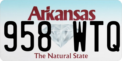 AR license plate 958WTQ