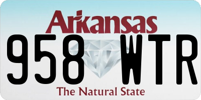 AR license plate 958WTR