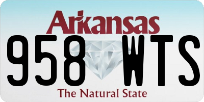 AR license plate 958WTS