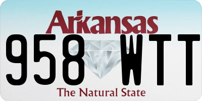 AR license plate 958WTT